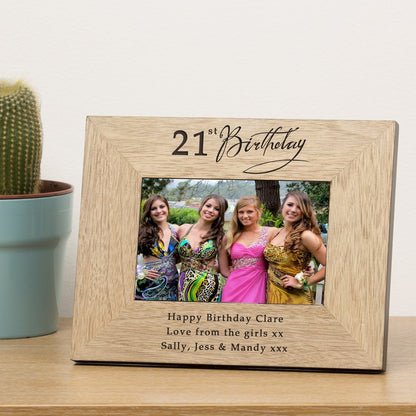 Personalised Age Birthday Photo Frame - Myhappymoments.co.uk