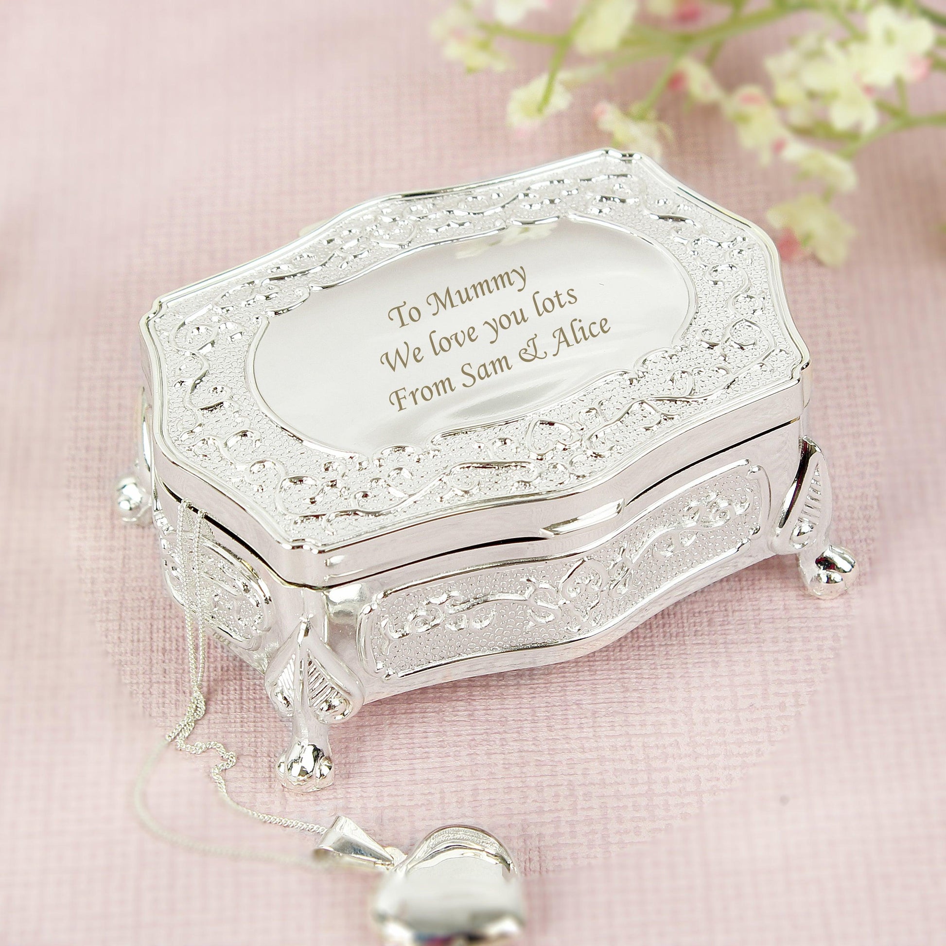 Personalised Small Antique Trinket Box - Myhappymoments.co.uk