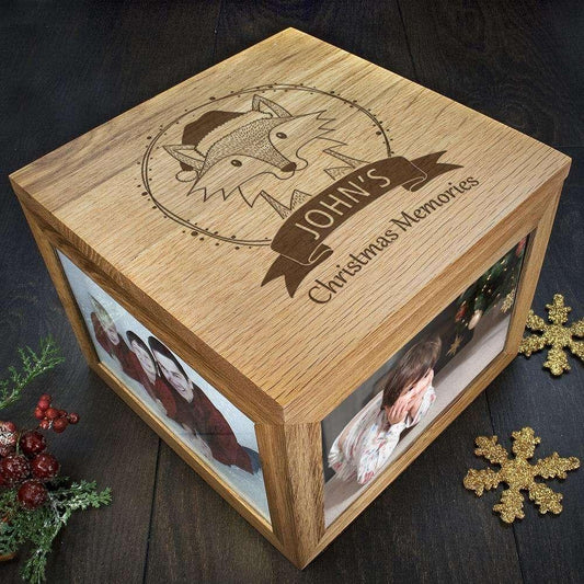 Personalised Woodland Fox Christmas Memory Box - Myhappymoments.co.uk