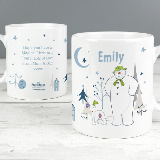 Personalised The Snowman and the Snowdog Mug