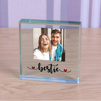 Best Friend Photo Glass Token Gift - Bestie