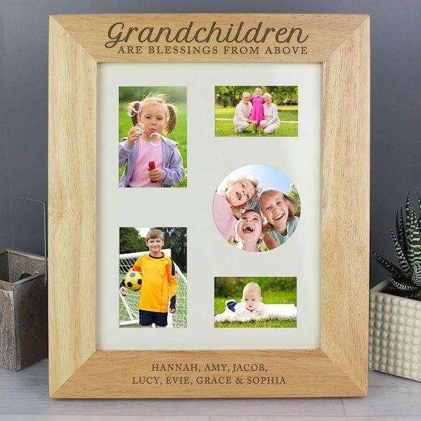 Personalised Grandchildren Photo Frame 8x10 - Myhappymoments.co.uk