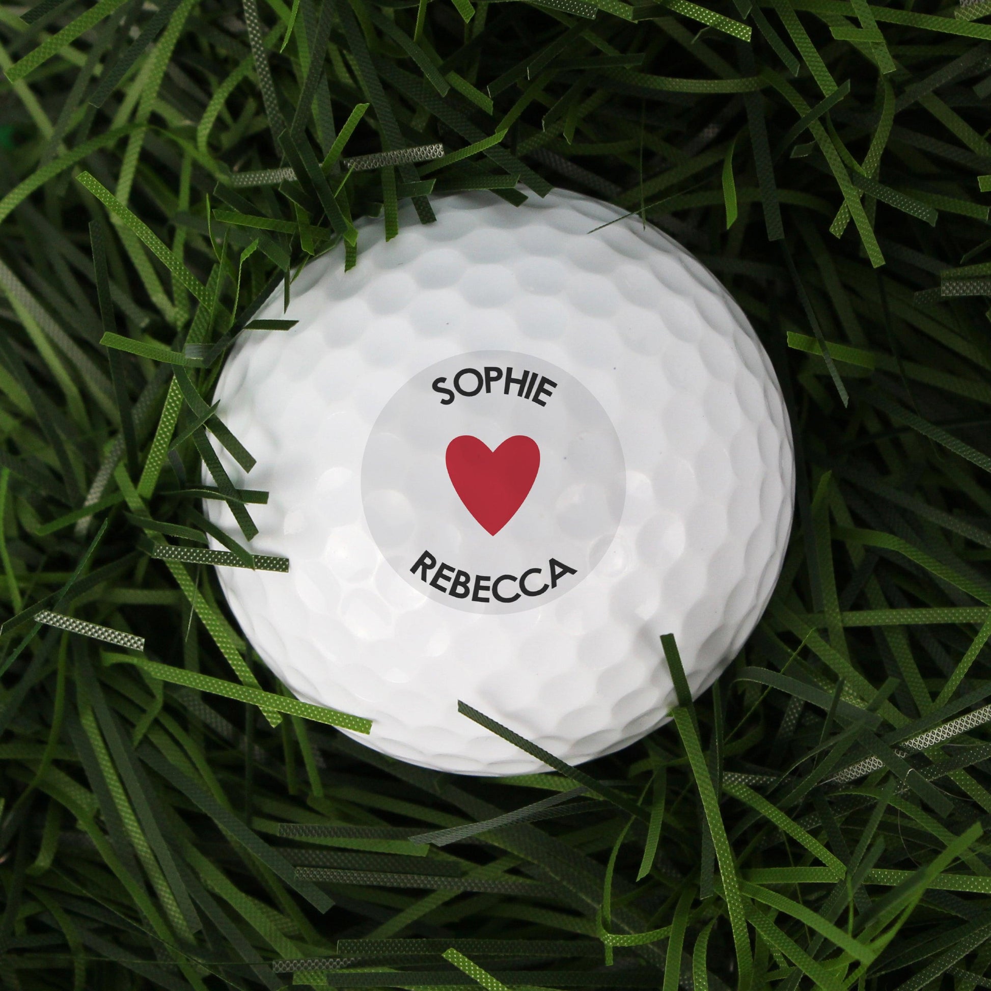 Personalised Heart Golf Ball