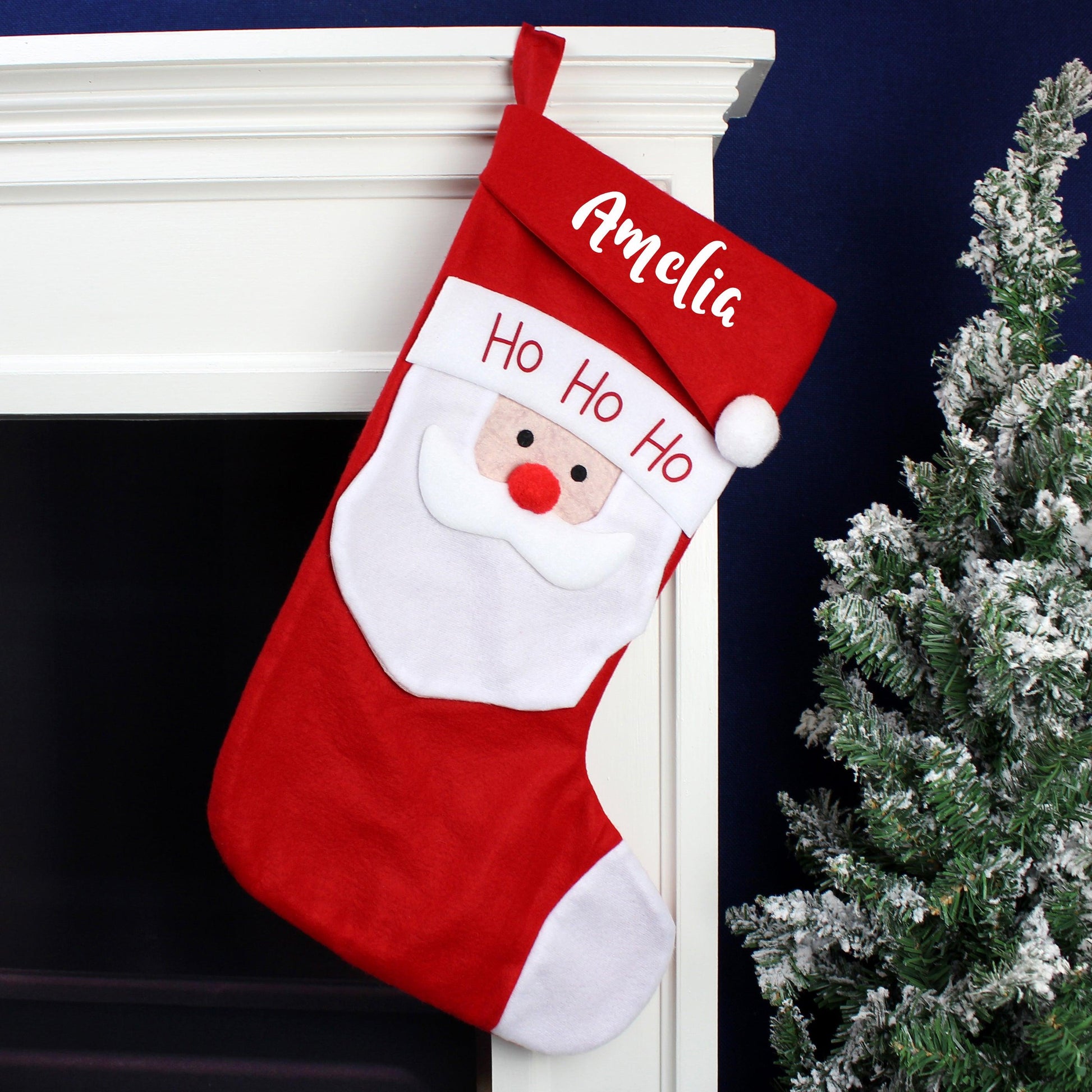 Personalised Name Only Santa Christmas Stocking