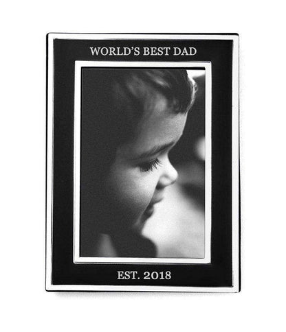 Personalised Silver Plated Father’s Day Photo Frame - Myhappymoments.co.uk