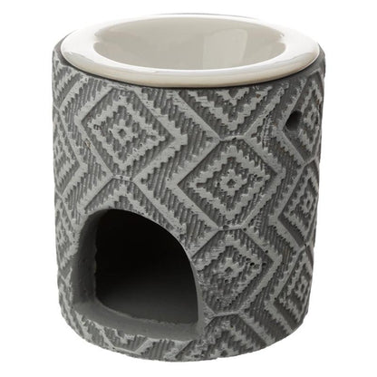 Concrete and Ceramic Grey Pattern Eden Oil Burner