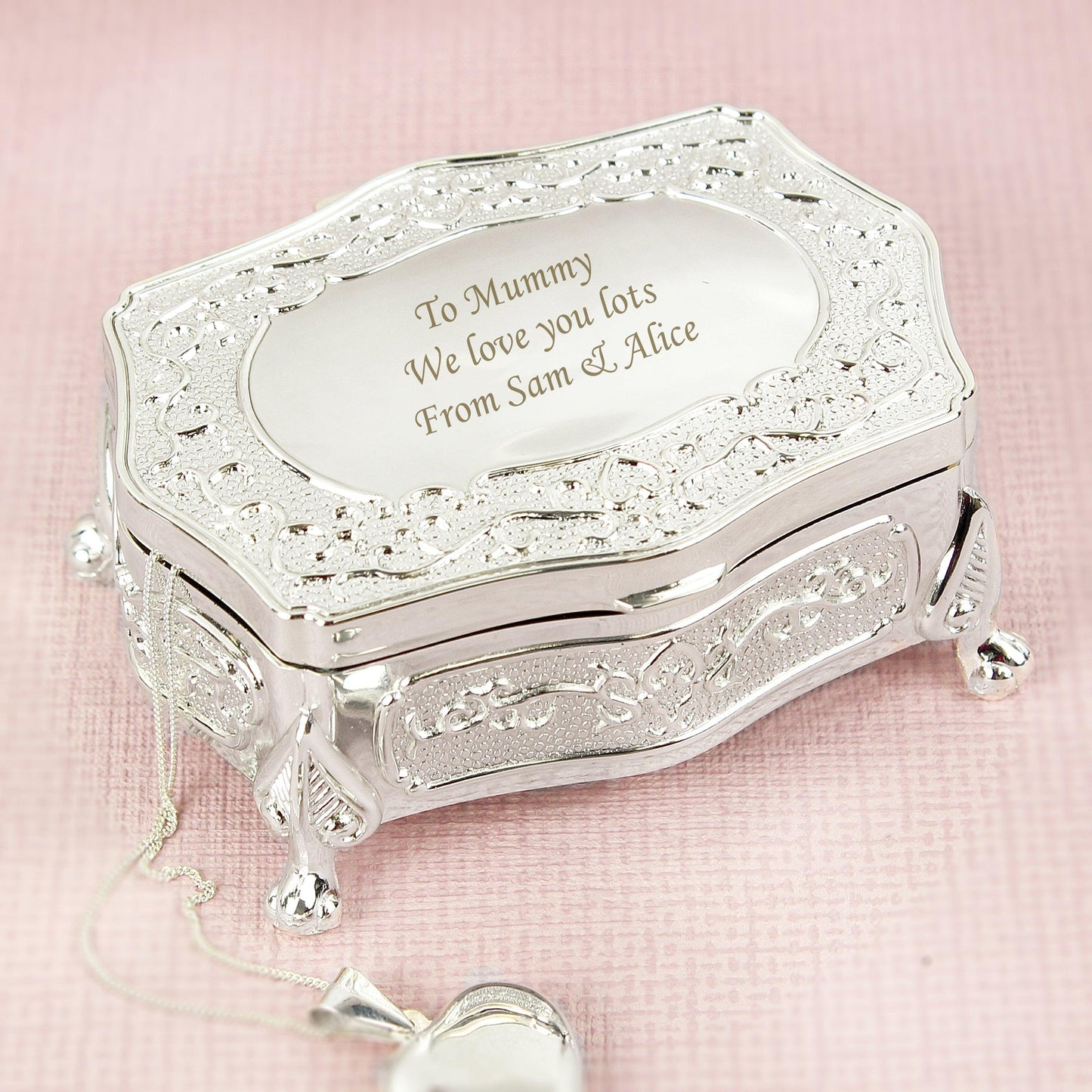 Personalised Small Antique Trinket Box - Myhappymoments.co.uk