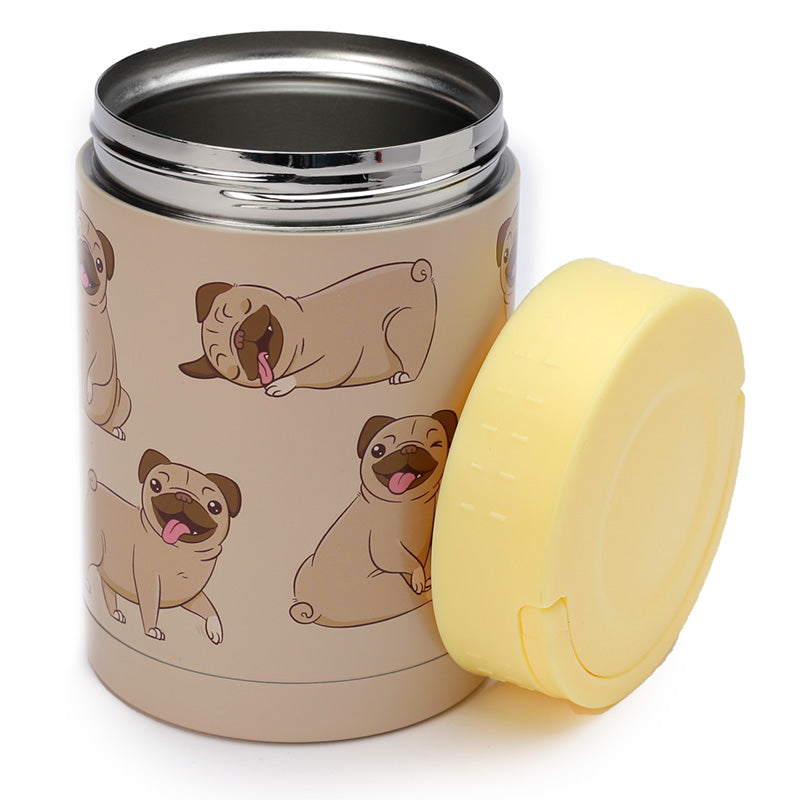 Pug Design Thermal Insulated Food Container