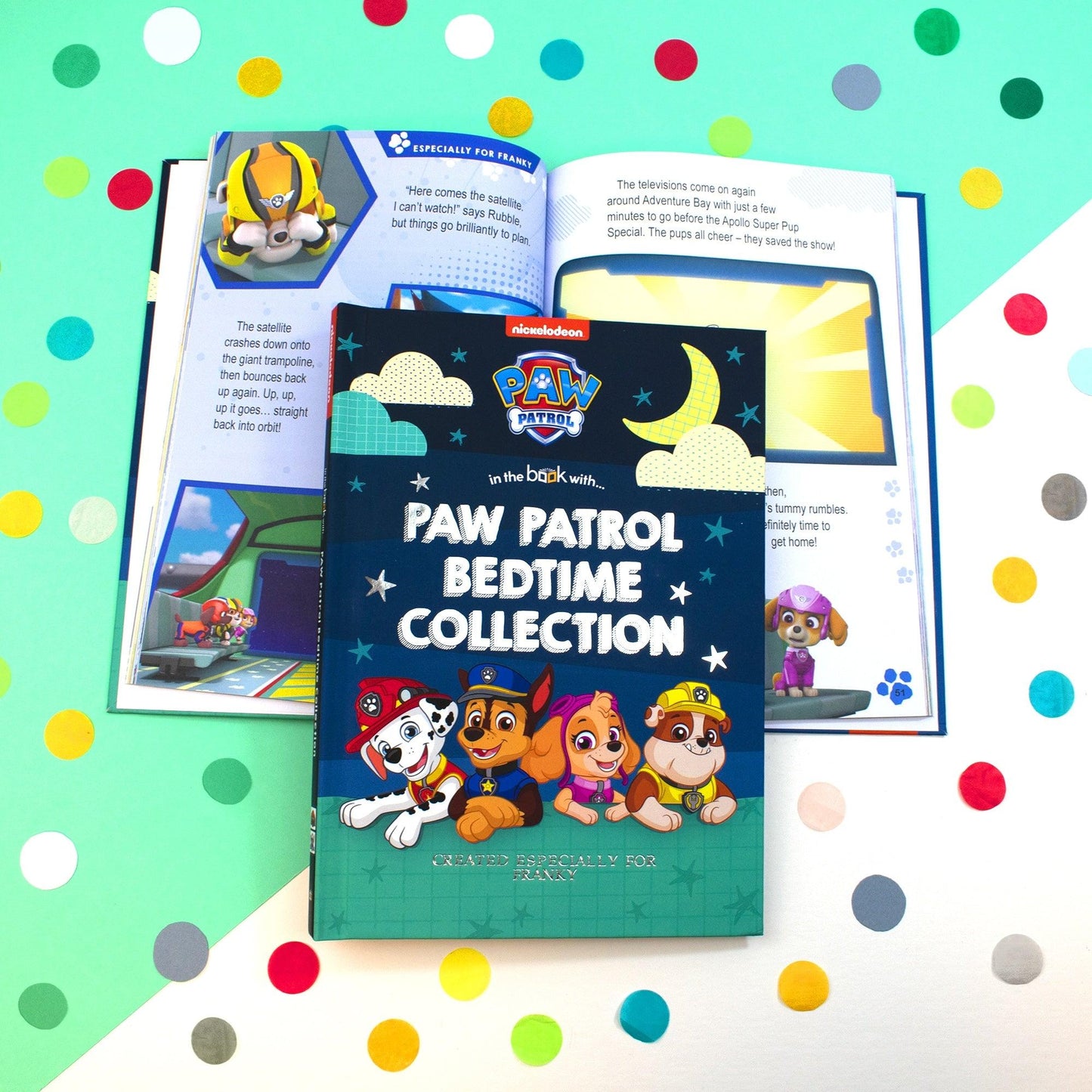 Personalised Paw Patrol Book - Bedtime Stories Collection - Free Gift Box