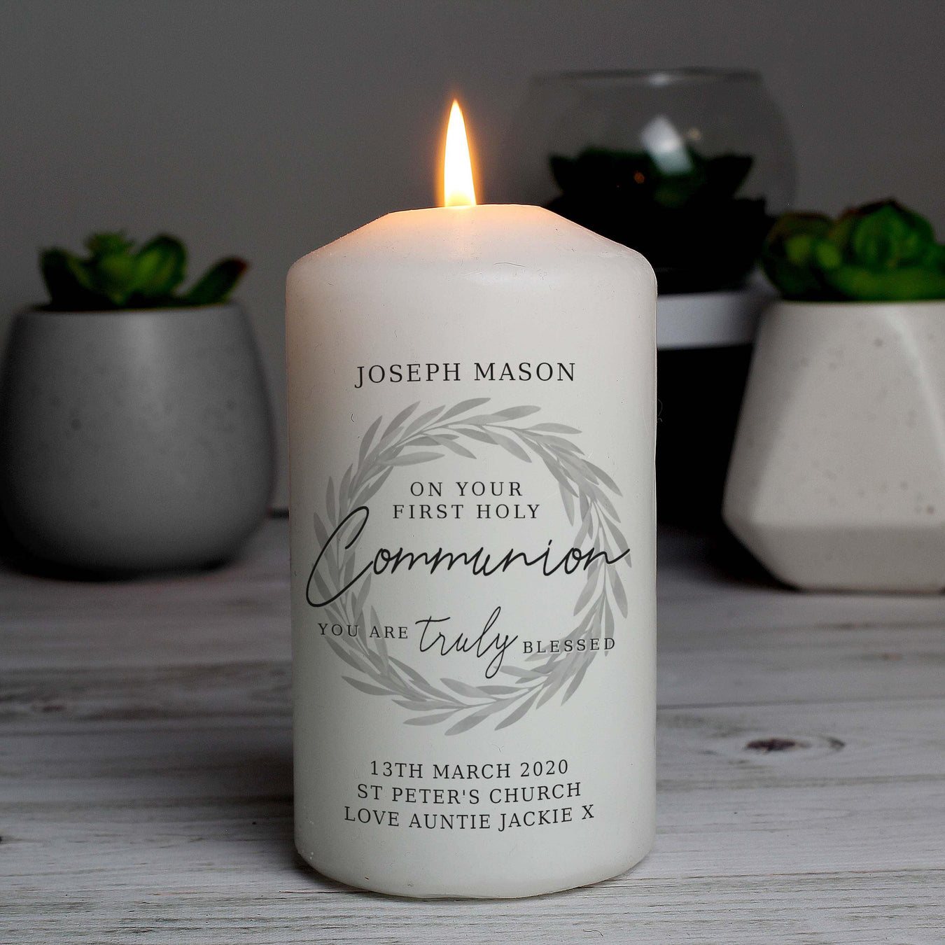 Personalised First Holy Communion Candles