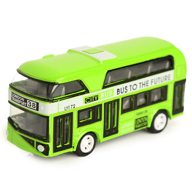 City Bus Pull Back Action Toy