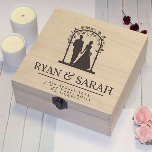 Personalised Wedding Memory Box - Myhappymoments.co.uk