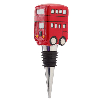 Ceramic London Routemaster Bus Bottle Stopper