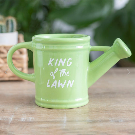 King of the Lawn Watering Can Mug