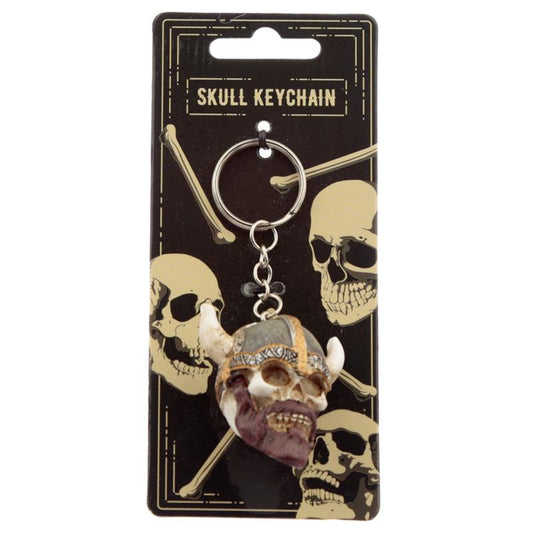 Viking Skull Keyring