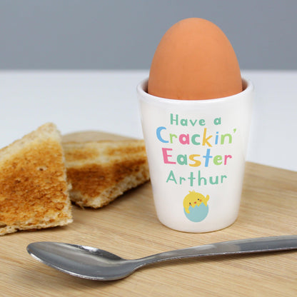 Personalised Have A Cracking Easter Egg Cup