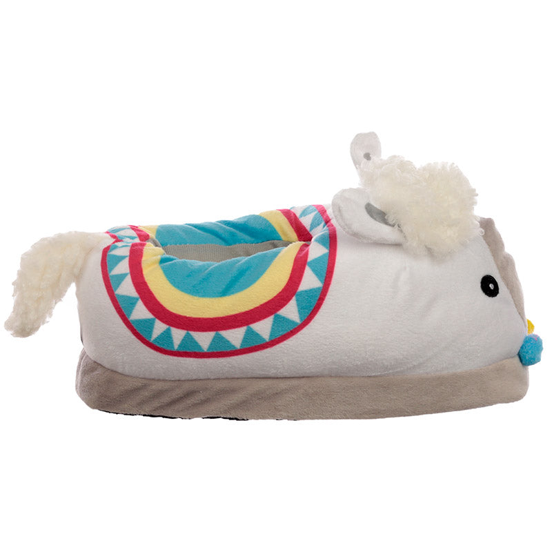 Plush Llama Slippers Unisex One Size - Myhappymoments.co.uk