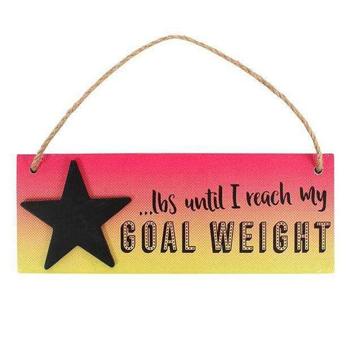 Weight Loss Countdown Hanging Sign - Myhappymoments.co.uk