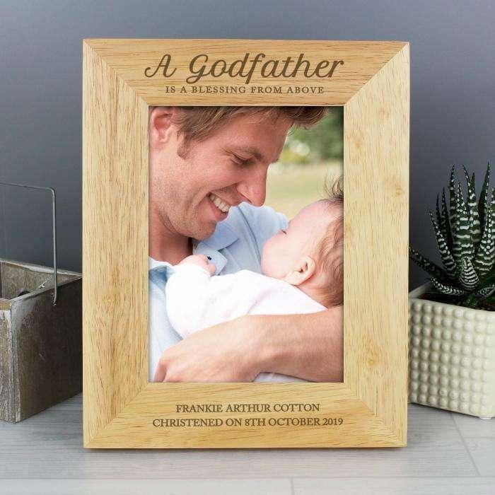 Engraved Godfather Photo Frame - Myhappymoments.co.uk