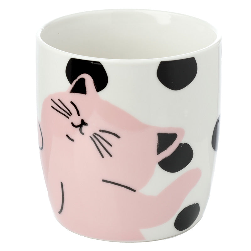 Cat's Life Porcelain Mug Set