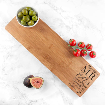 Personalised Wedding Wooden Serving Board