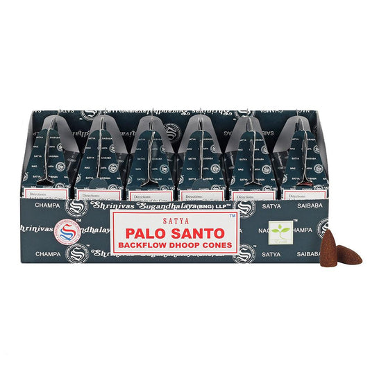 Box of 6 Satya Palo Santo Backflow Dhoop Cones