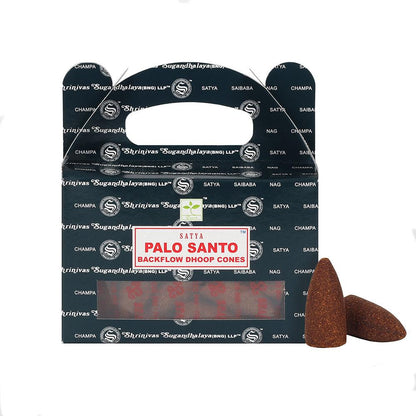 Box of 6 Satya Palo Santo Backflow Dhoop Cones