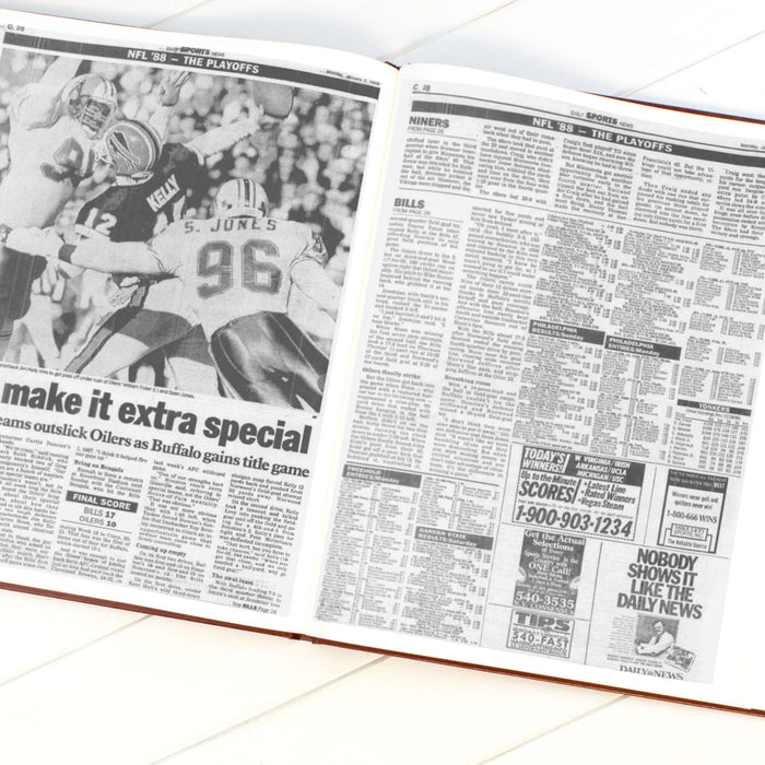 Buffalo Bills Newspaper Book