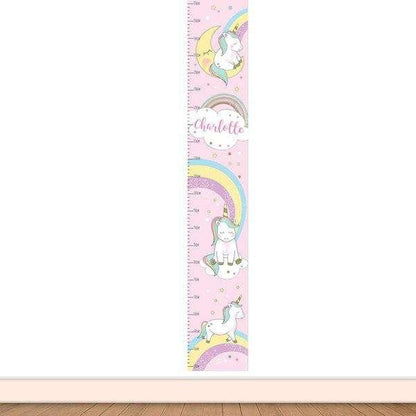 Personalised Baby Unicorn Height Chart - Myhappymoments.co.uk