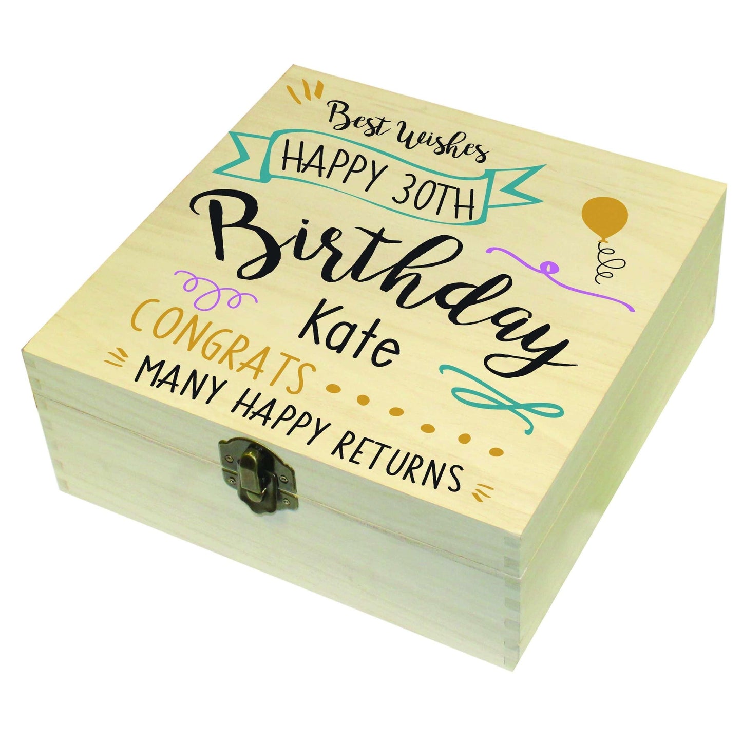 Personalised Birthday Memory Box - Myhappymoments.co.uk