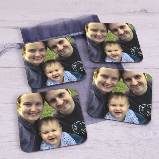 Photo Upload Coaster Set Of 4