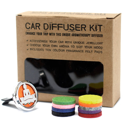 Aromatherapy Car Diffuser Kit - Lotus Buddha- 30mm