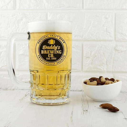 Personalised Brewing Company Beer Glass Tankard - Myhappymoments.co.uk