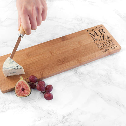 Personalised Wedding Wooden Serving Board