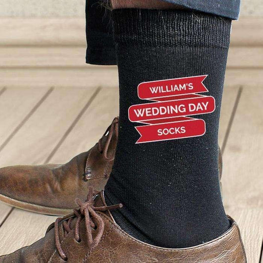 Personalised Banner Design Men's Socks - Myhappymoments.co.uk