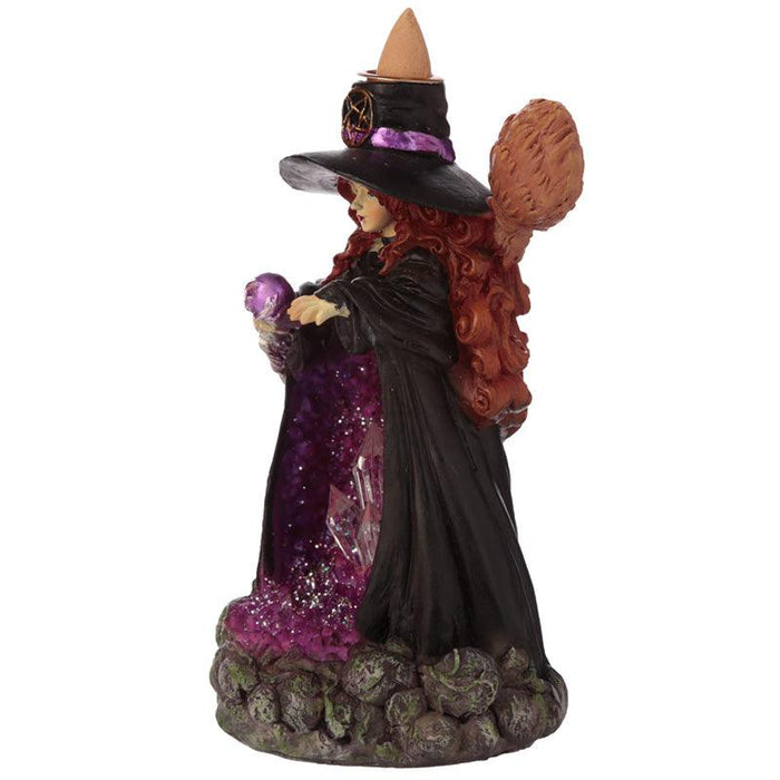 Witches Crystal Cave LED Backflow Incense Burner