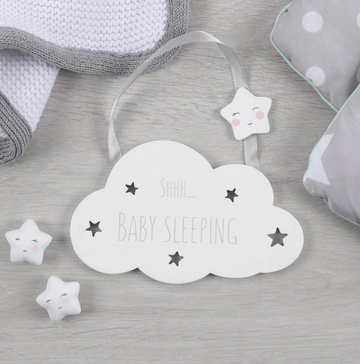 Shhh Baby Sleeping Hanging Decoration