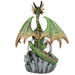 Dark Legends Crystal Orb Dragon Mother Snow Globe - Green