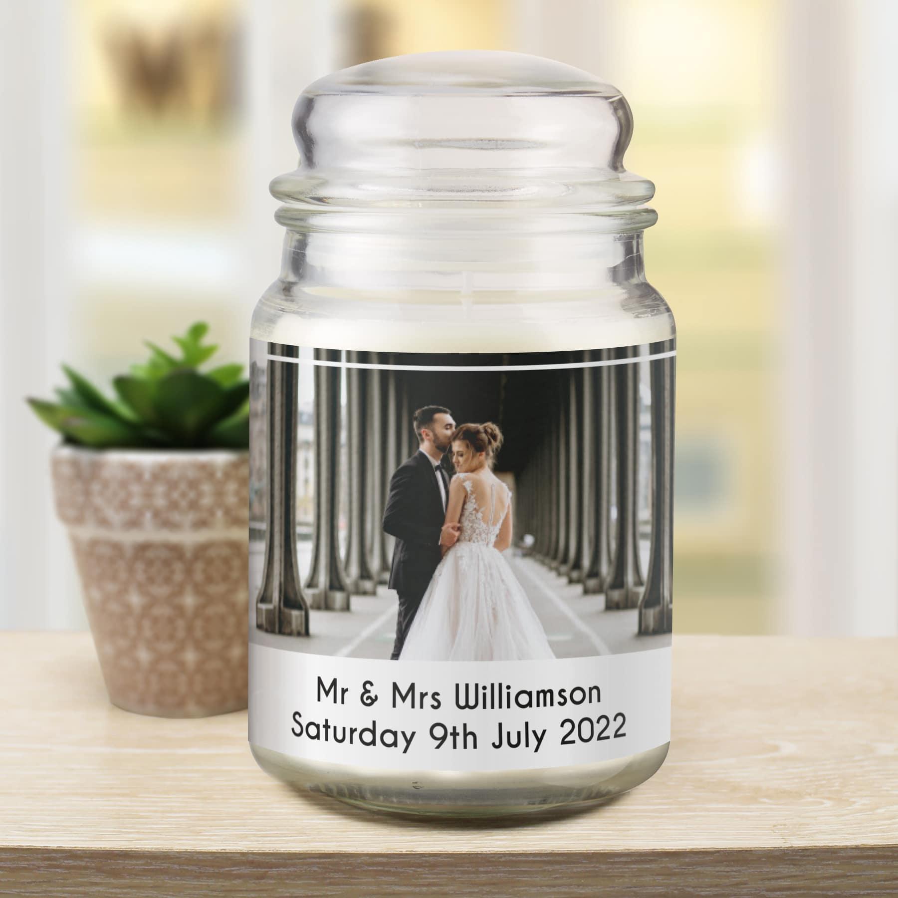 Personalised Photo Upload Candle Jar