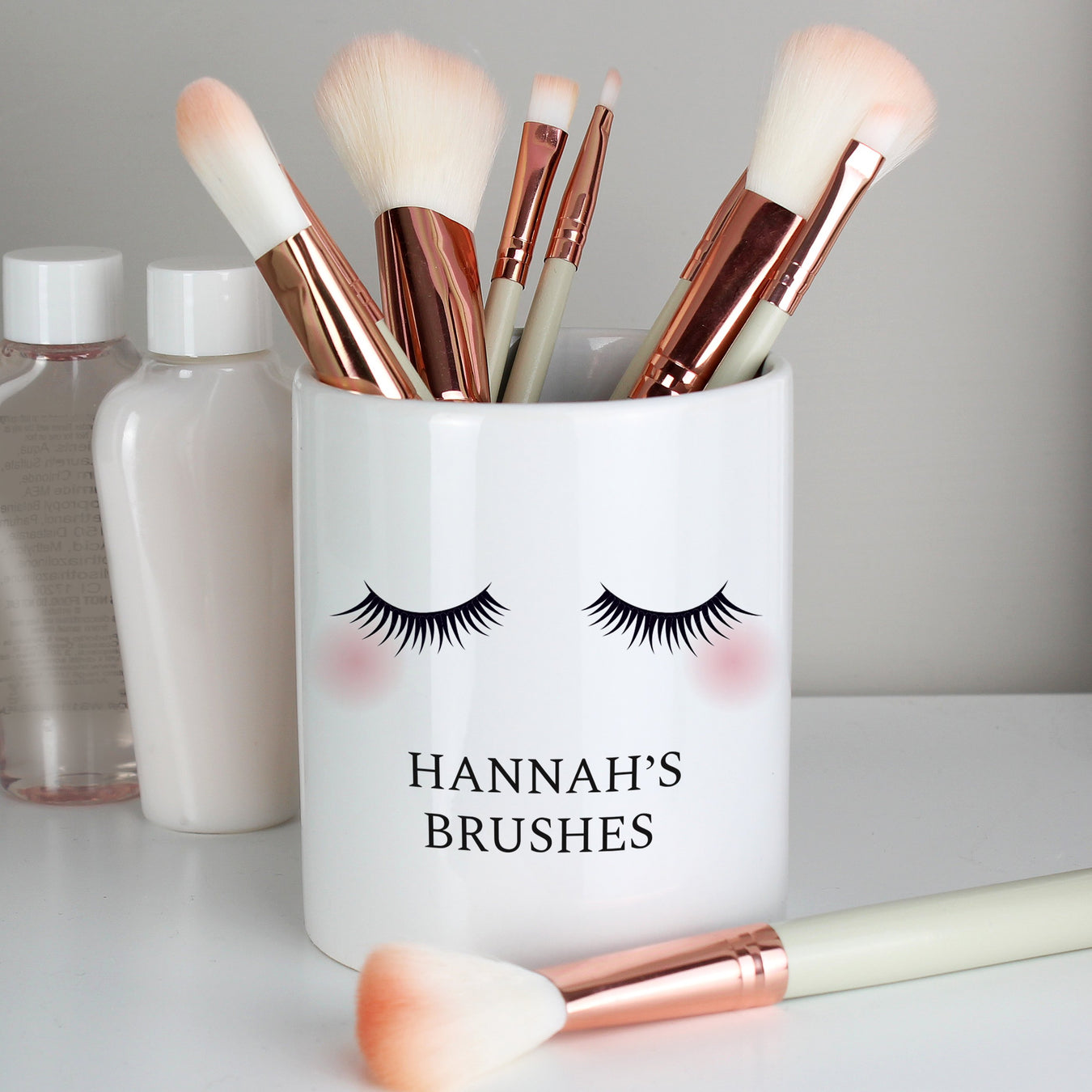 Personalised Make Up Brush Holder