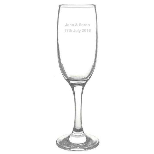 Personalised Modern Toast Flute - Myhappymoments.co.uk