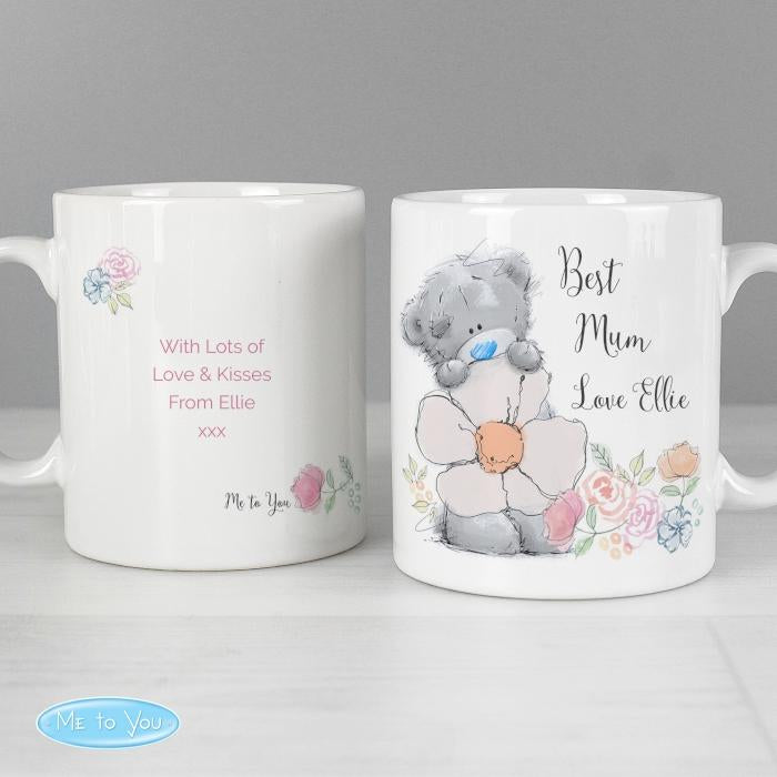 Personalised Me to You Floral Mug - Myhappymoments.co.uk