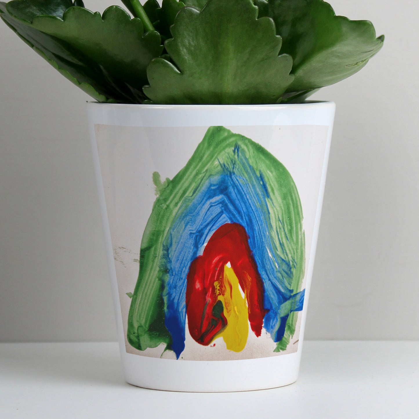 Personalised Childrens Drawing Photo Upload Plant Pot - Gift From Child