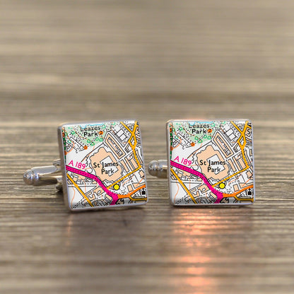 Football Stadium Map Cufflinks