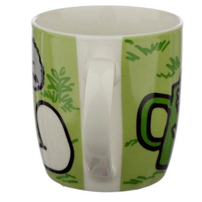 Green Simon's Cat Porcelain Mug