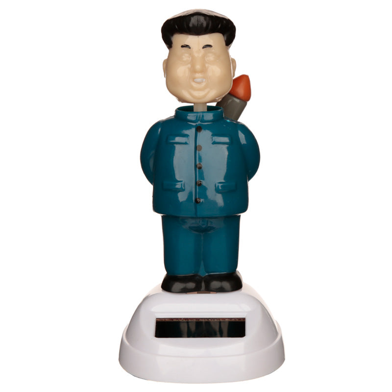 Solar Powered Dancing Dictator Rocket Man Toy - Myhappymoments.co.uk