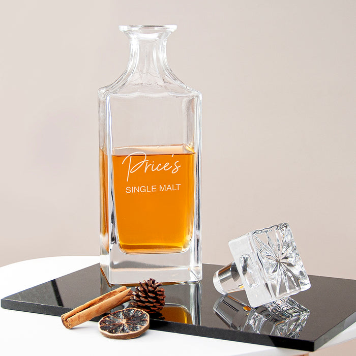 Personalised Timeless Signature Square Decanter