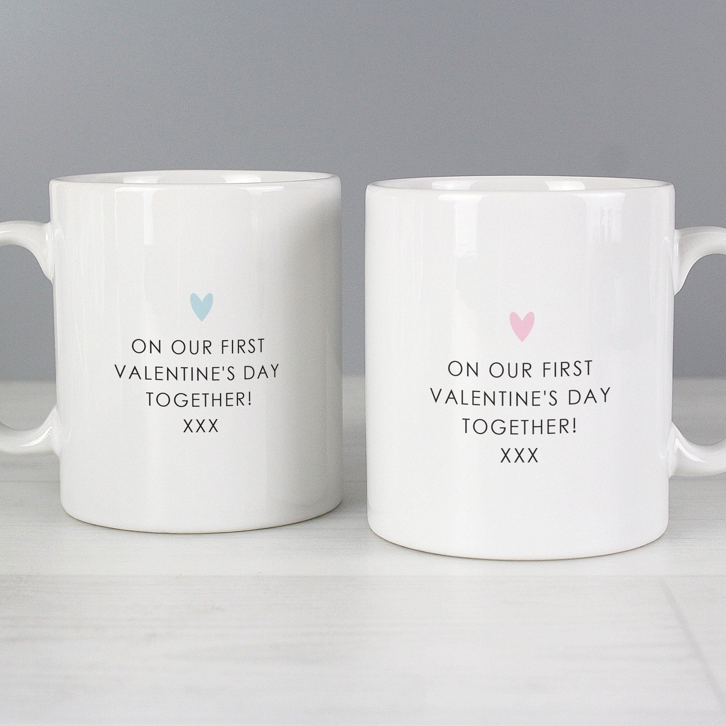 Personalised Hubby & Wifey Mug Set