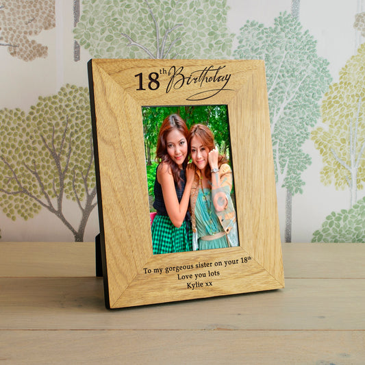 Personalised Age Birthday Photo Frame - Myhappymoments.co.uk