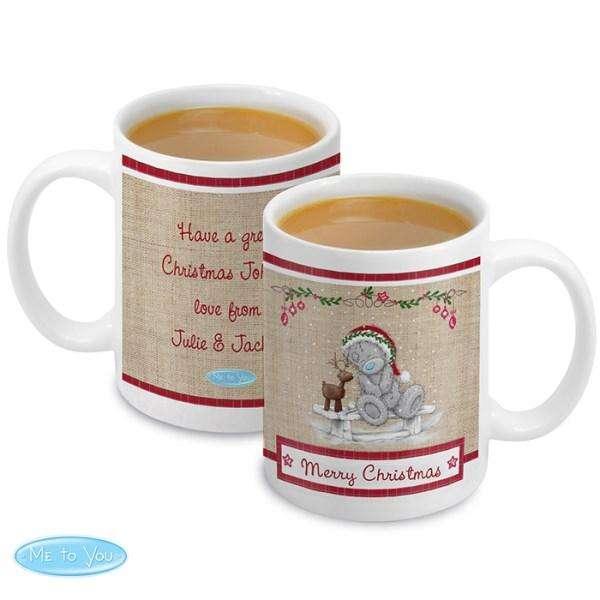 Personalised Me To You Reindeer Mug - Myhappymoments.co.uk